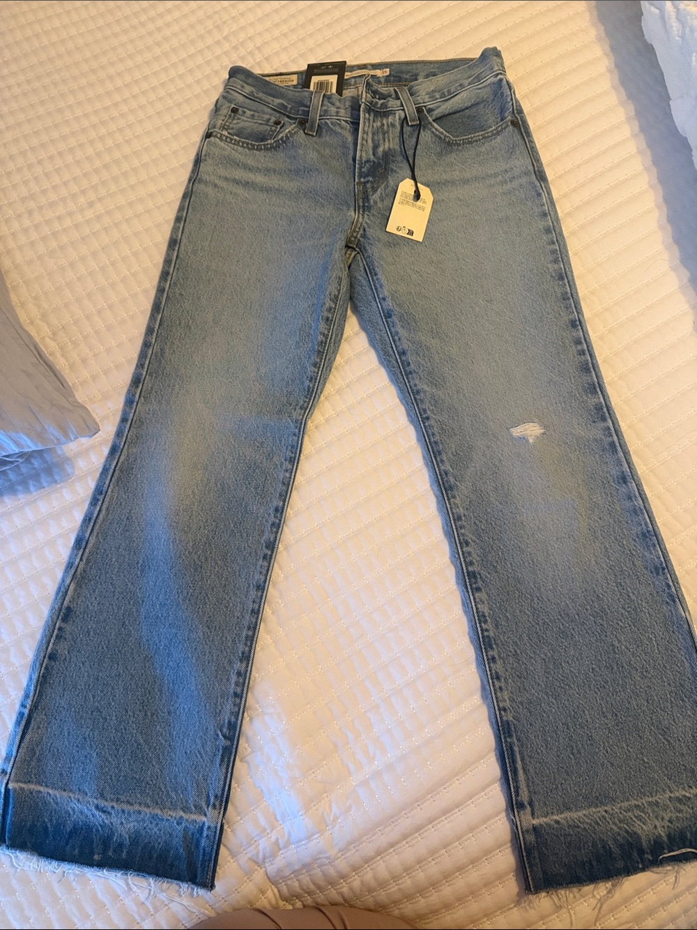 Light Blue Women’s Straight-Leg Jeans